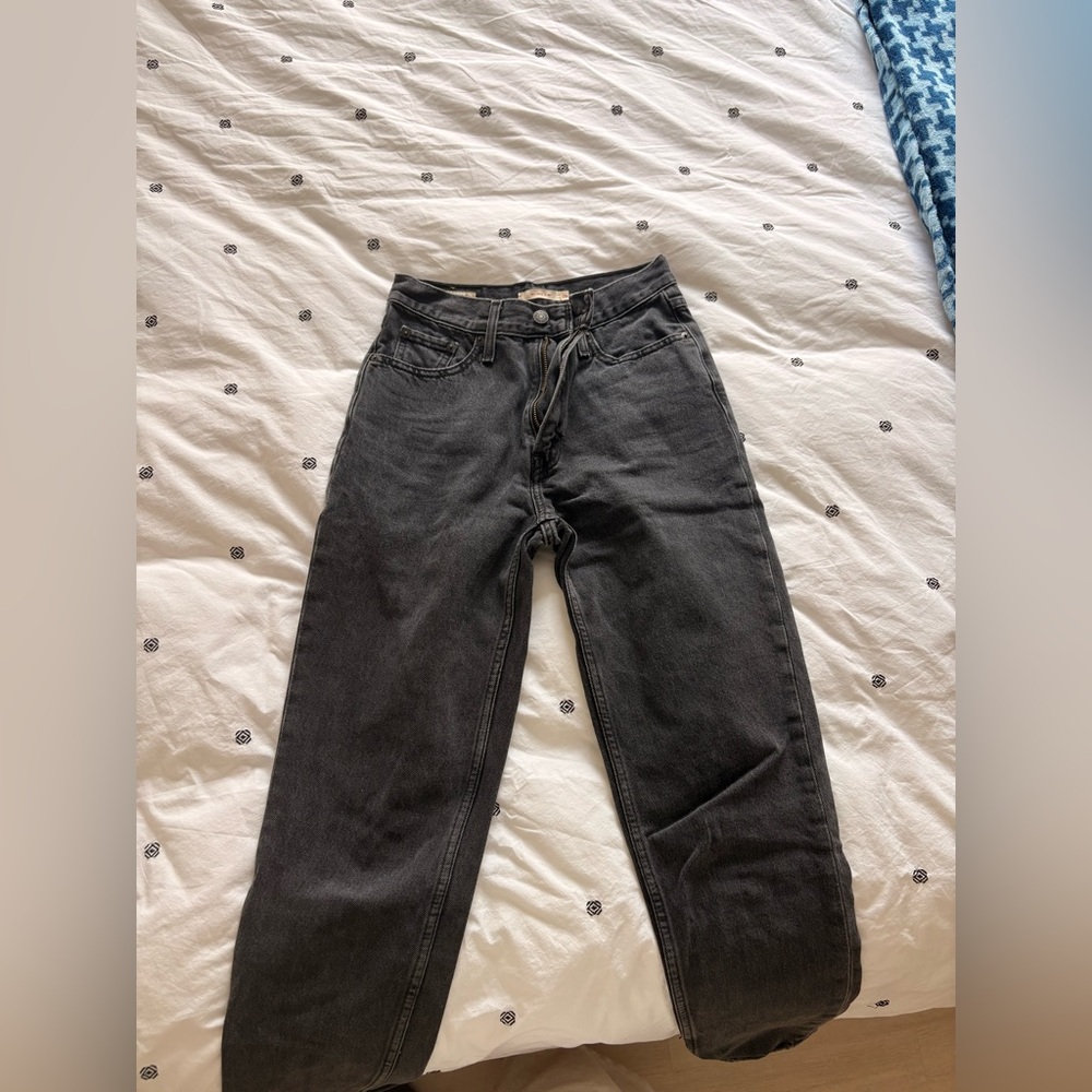 Black Denim Jeans mom style